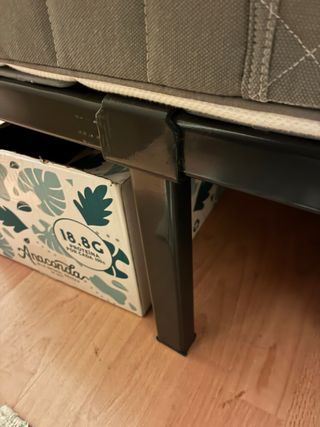 Colchón Ikea y Somier Base Cama Metal