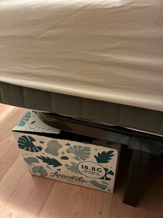 Colchón Ikea y Somier Base Cama Metal