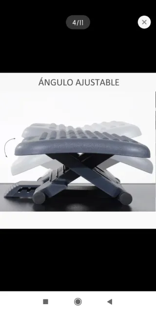 Reposapiés oficina ajustable en altura