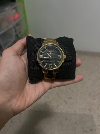 Reloj Marea Dorado Negro