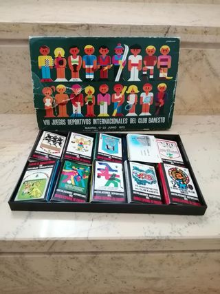 10 Cajas Cerillas Juegos Deportivos Banesto 1973