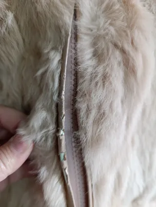 Chaleco de pelo rosa Hosy Talla única