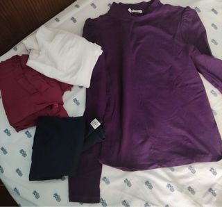 Lote 4 blusas manga larga Talla XS
