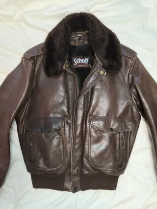 Chaqueta Schott NYC 184sm Marrón