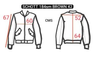 Chaqueta Schott NYC 184sm Marrón