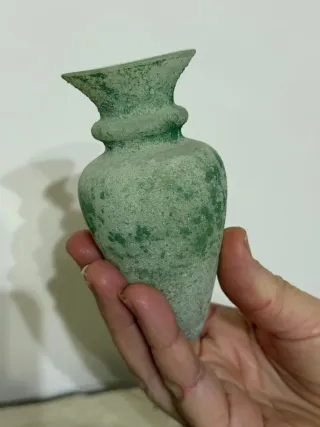 Coppia Anfore Vetro Stile Antico