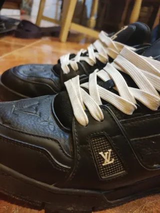 Zapatos Louis Vuitton Trainer Negros