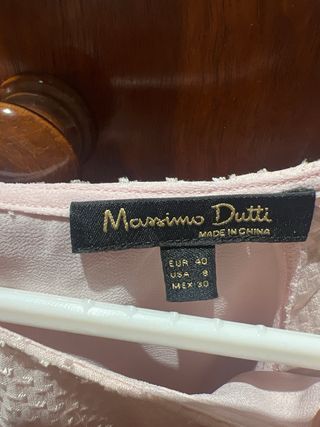 Camisa rosa Massimo Dutti talla 40