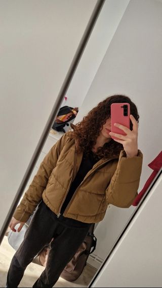 Bomber Vans Foundry Crop Puffer Marrón