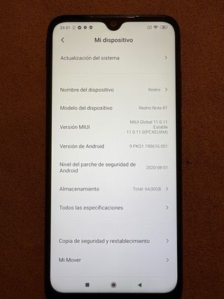 Xiaomi Redmi Note 8T blu