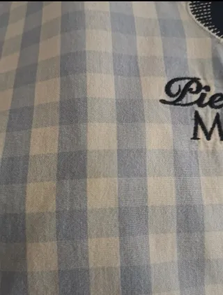 Camisa Piel de Toro cuadros azul y blanco