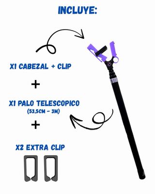 Pertiga escalada - caña chapar escalada - Verde