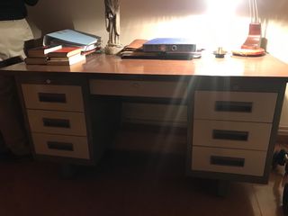 Escritorio oficina madera y metal