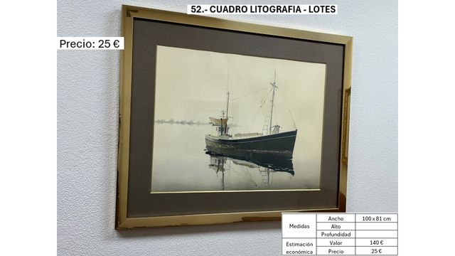 Cuadro Litografía Josechu Lalanda Firmado