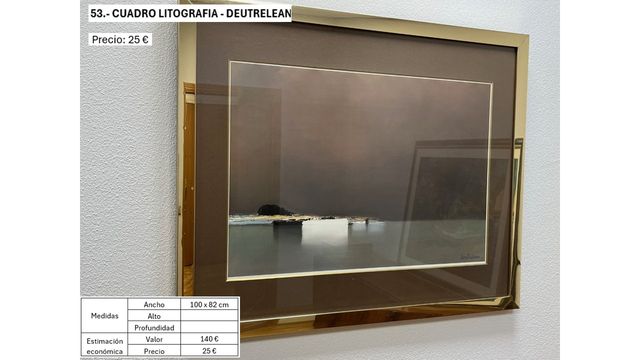 Cuadro Litografía Josechu Lalanda Firmado