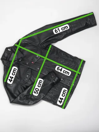 Cazadora Cuero Búfalo Levi's Talla S Negra Hombre