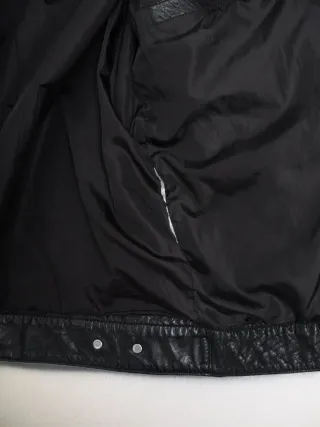 Cazadora Cuero Búfalo Levi's Talla S Negra Hombre