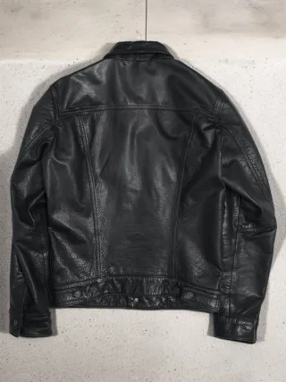 Cazadora Cuero Búfalo Levi's Talla S Negra Hombre