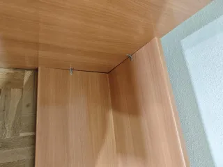 Escritorio esquinero madera y metal