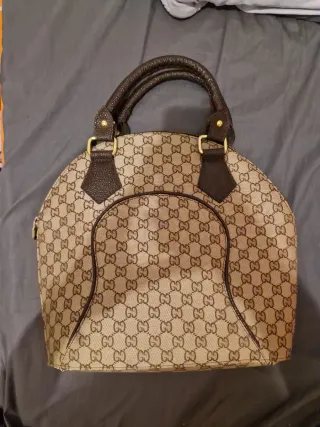 Bolso Marrón y Beige