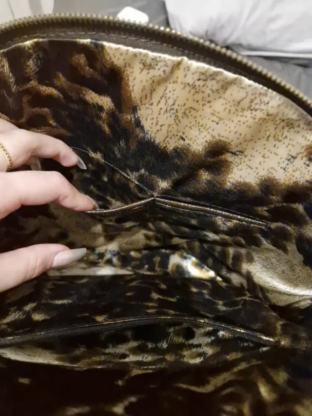 Bolso Marrón y Beige