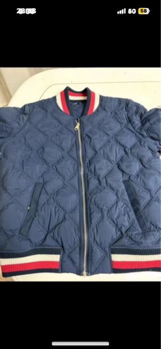 Chaqueta Tommy Hilfiger acolchada azul mujer