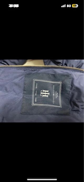 Chaqueta Tommy Hilfiger acolchada azul mujer