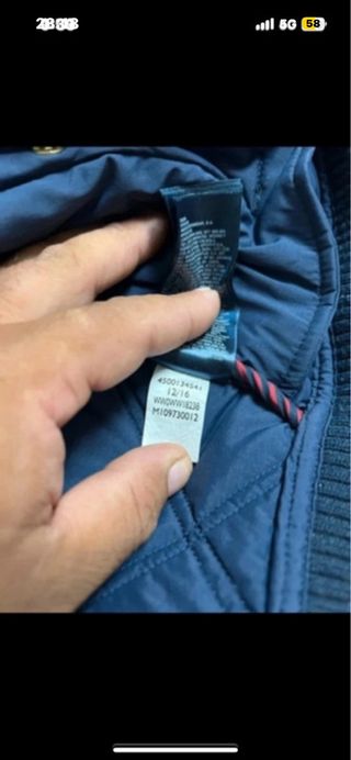 Chaqueta Tommy Hilfiger acolchada azul mujer