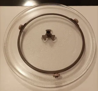 Plato giratorio microondas con estrella y carro