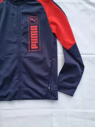Felpa Puma Uomo Blu/Rosso Taglia M