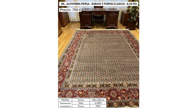 Alfombra Persa Clásica 8.53 m2