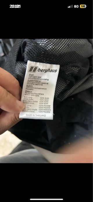 Cortavientos Berghaus Negro