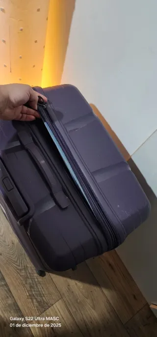 Maleta de viaje GRANDE gris/morada