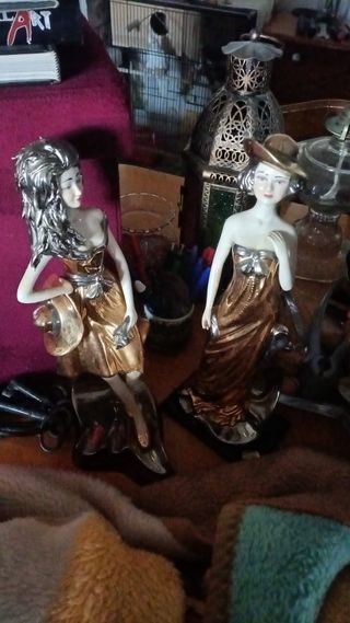 Figuras de porcelana estilo Art Decó