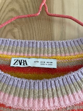 Jersey de rayas multicolor