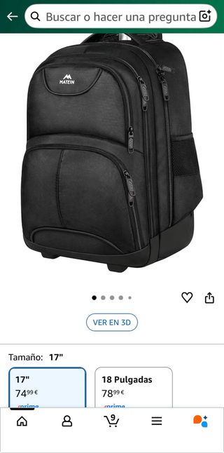 Mochila de viaje Matein