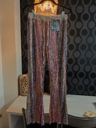 Conjunto lentejuelas blusón y pantalón