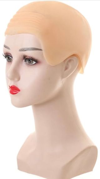 2 pelucas calvas y 2 redes para pelucas