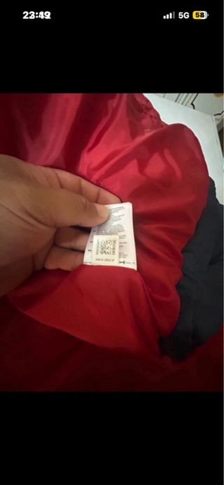 Chaqueta sin mangas Adidas azul y roja