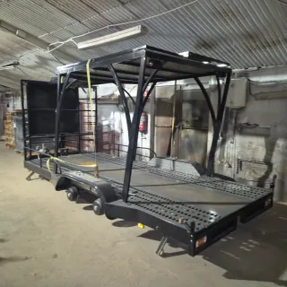 Remolque coche con espacio superior