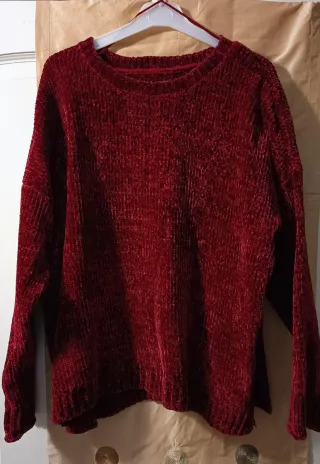 Jersey rojo mujer Stradivarius talla L