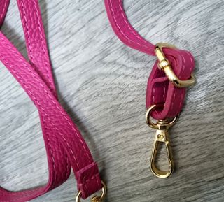 Correa de Piel Genuina Fucsia Nueva - Italy