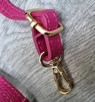 Correa de Piel Genuina Fucsia Nueva - Italy