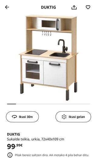 Cucina per bambini in legno Duktig di IKEA