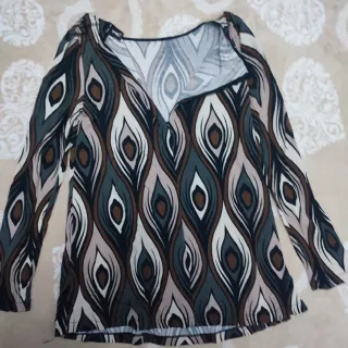 Maglia donna manica lunga fantasia