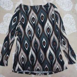 Maglia donna manica lunga fantasia