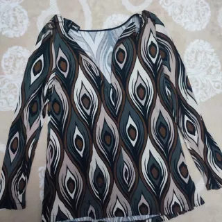 Maglia donna manica lunga fantasia