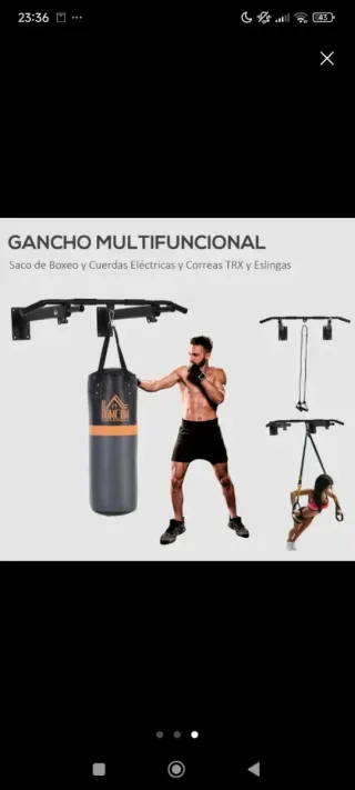 Barra de dominadas pared 93,5 cm