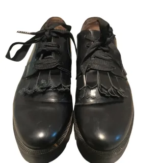 MAX&Co. Scarpe Derby Pelle Nera Tg 37