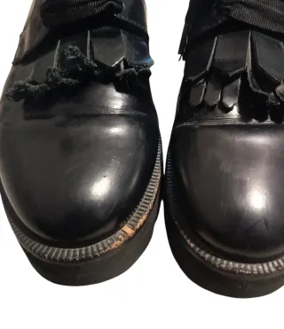 MAX&Co. Scarpe Derby Pelle Nera Tg 37